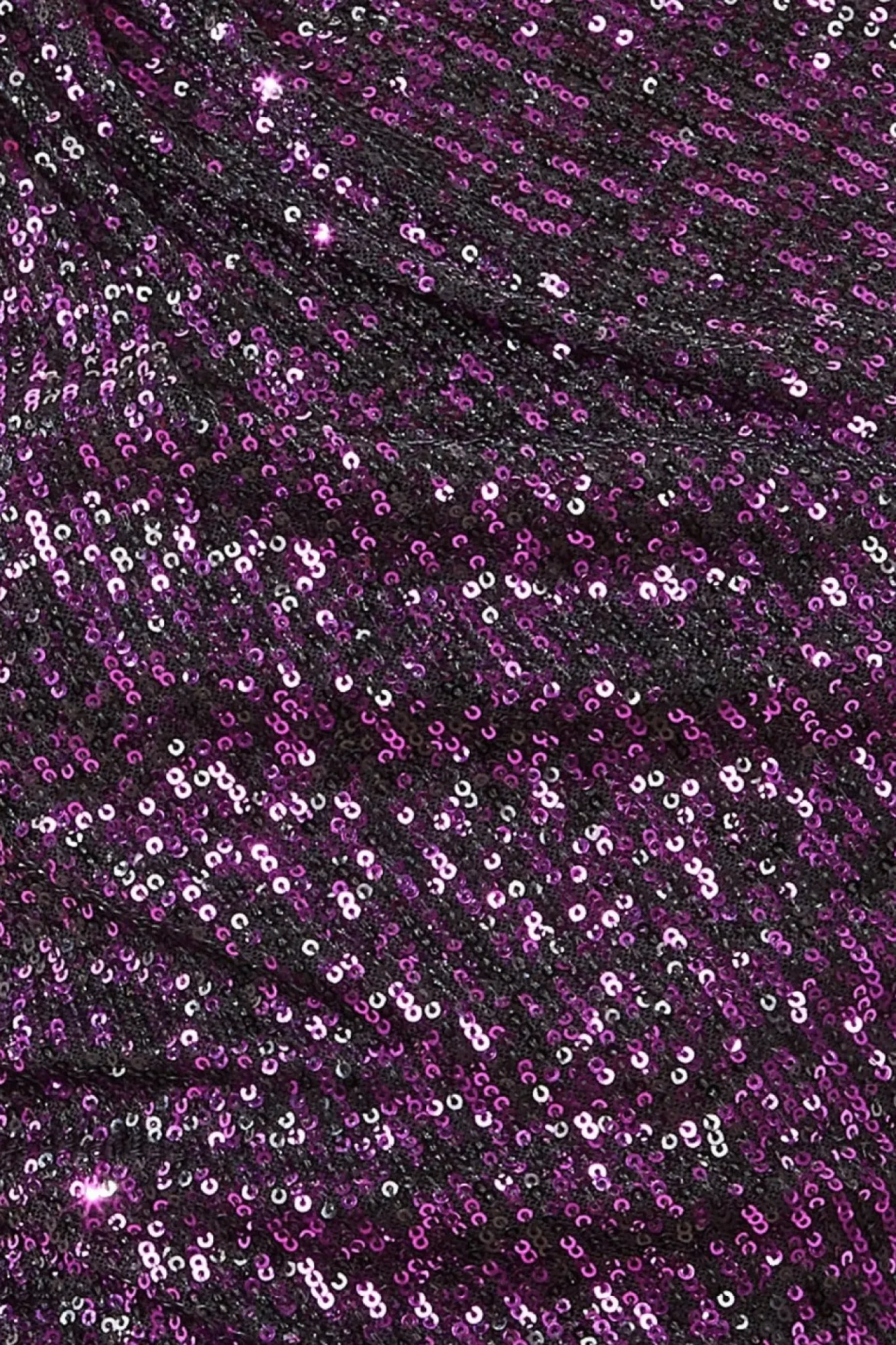 Blouses^* Asymmetric Sequin Balloon Sleeve Top Purple