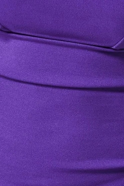 Midi Dresses^* Bandeau Scuba Midi Dress Purple
