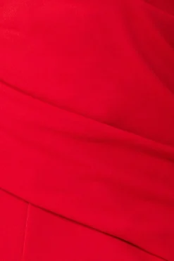 Jumpsuits^* Bardot Scuba Jumpsuit Red
