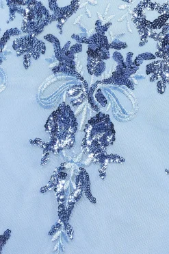Maxi Dresses^* Bardot Sequin Embroidered Maxi Dress - Powder Blue Powderblue