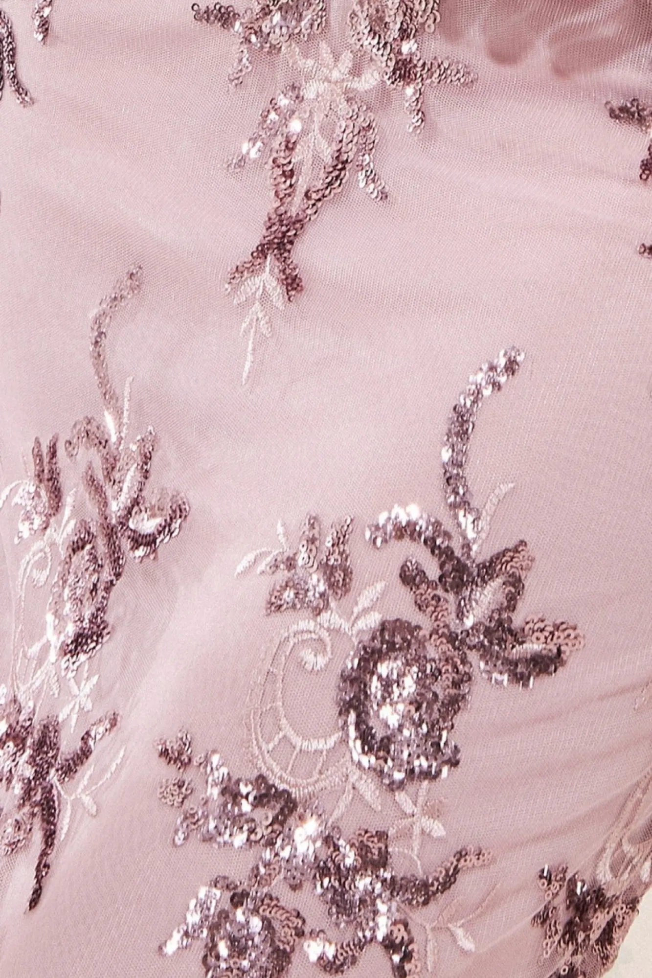 Maxi Dresses^* Bardot Sequin Embroidered Maxi Dress Blush