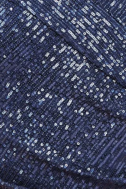 Maxi Dresses^* Bardot Sequin Pleated Maxi Dress Navy