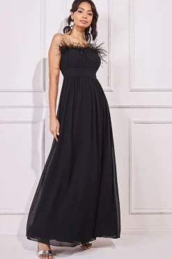 Maxi Dresses^* Bridesmaids Chiffon Maxi Dress Black