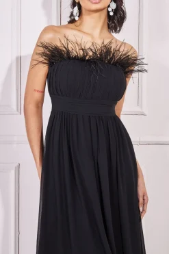 Maxi Dresses^* Bridesmaids Chiffon Maxi Dress Black