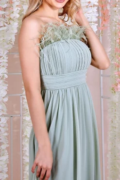 Maxi Dresses^* Bridesmaids Chiffon Maxi Dress - Sage Green Sagegreen