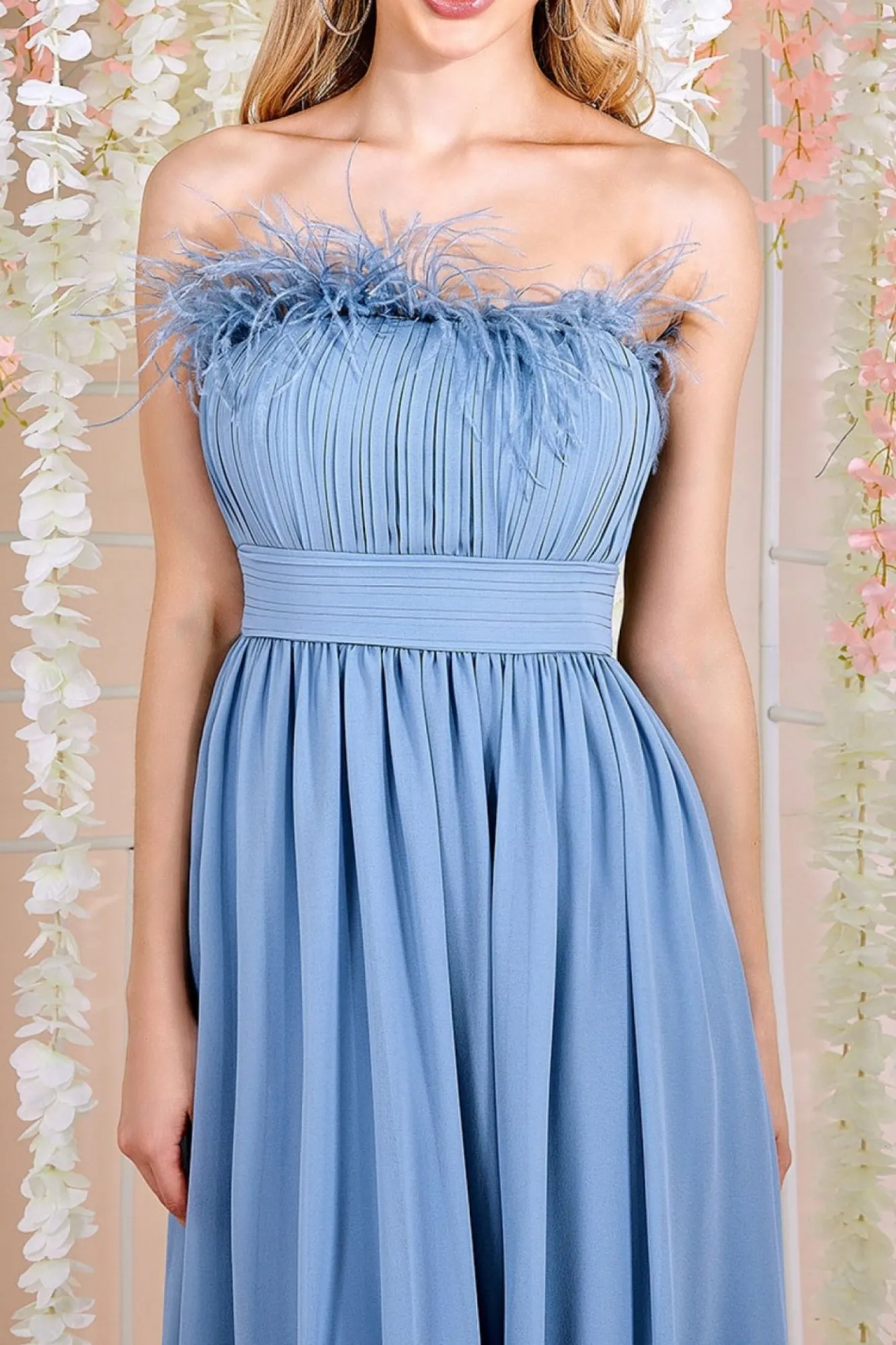 Maxi Dresses^* Bridesmaids Chiffon Maxi Dress Blue