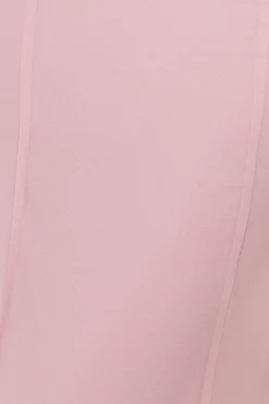 Maxi Dresses^* Chiffon Bardot Cowl Neck Maxi Dress Blush