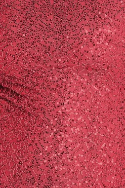 Maxi Dresses^* Cowl Back Sequin Maxi Burgundy