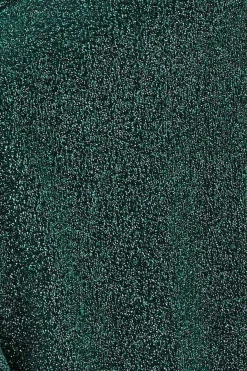 Maxi Dresses^* Crossover Lurex Glitter Maxi Dress Emerald