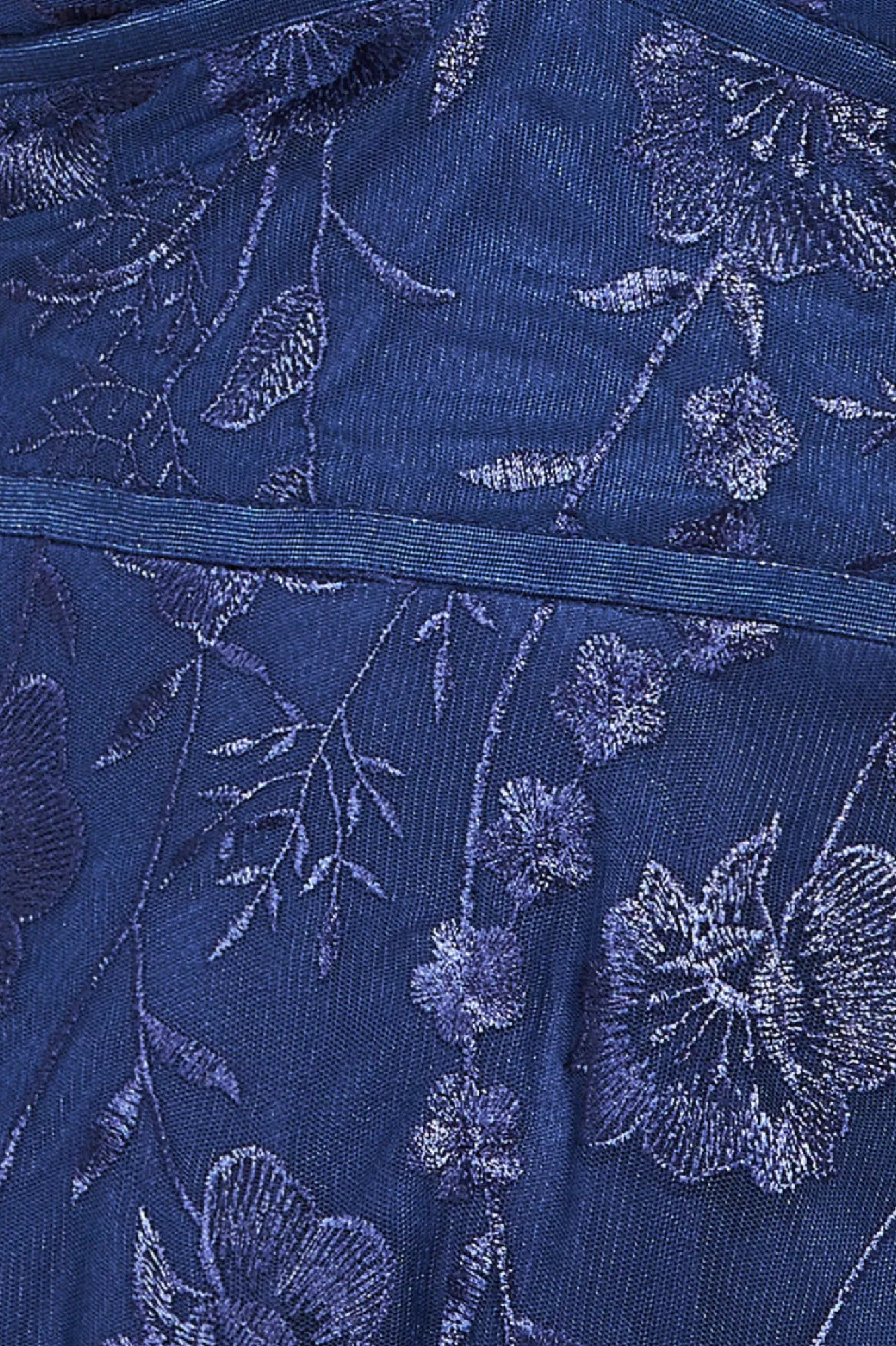 Maxi Dresses^* Embroidered Lace Maxi Flutter Sleeves Navy