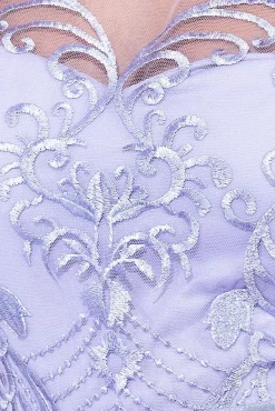 Maxi Dresses^* Embroidered Mesh Maxi Dress Lilac
