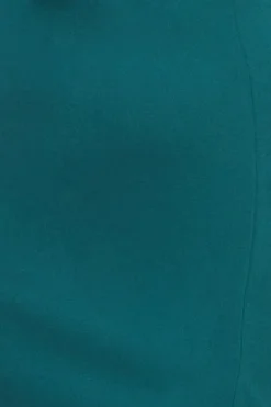Maxi Dresses^* Flared Sleeve Front Wrap Maxi Dress Emerald Green