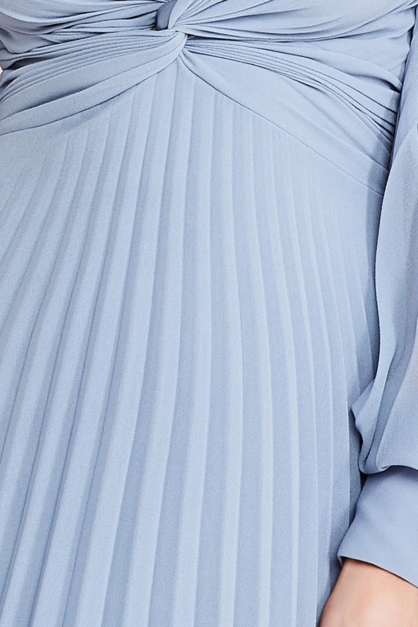 Maxi Dresses^* Fully Pleated Chiffon Maxi Dress Blue