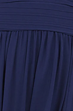 Maxi Dresses^* Halterneck Chiffon Maxi With Thigh Split Navy