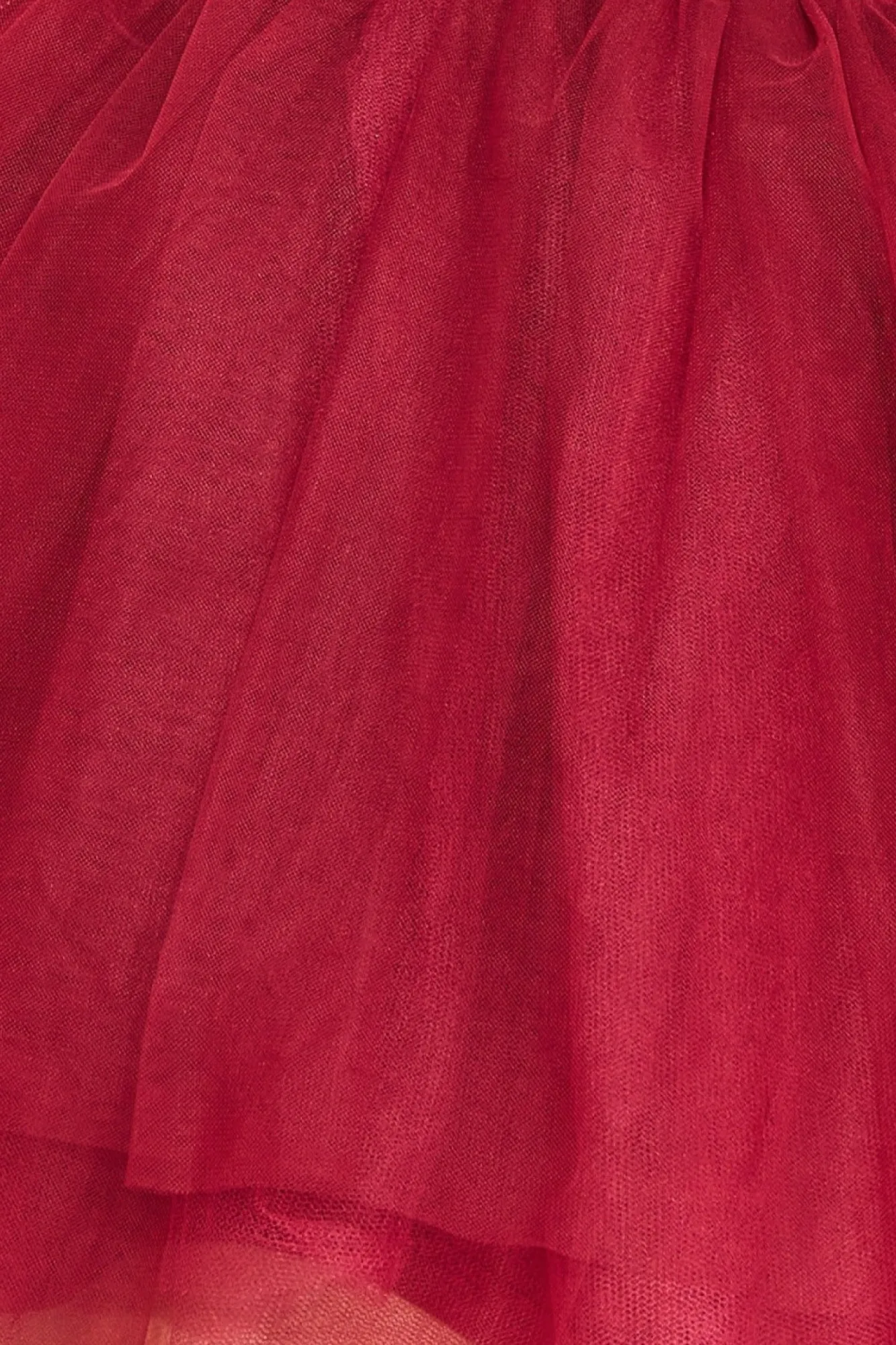 Midi Dresses^* High Low Tulle Midi With Lace Bodice Wine