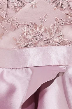Midi Dresses^* Layered Frilled Midi Dress Blush