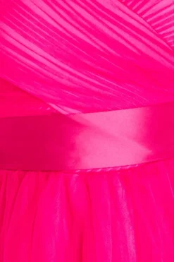 Maxi Dresses^* Off The Shoulder Princess Maxi Dress Hotpink
