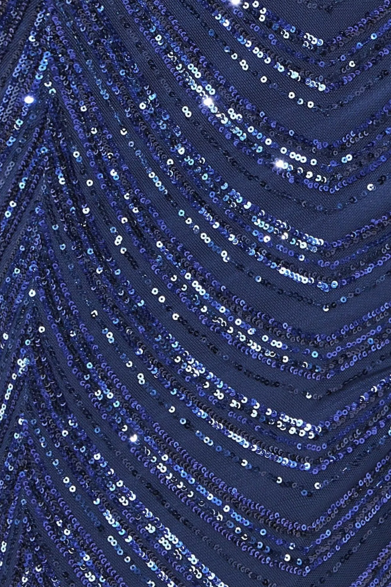 Maxi Dresses^* One Shoulder Sequin Maxi Dress Navy