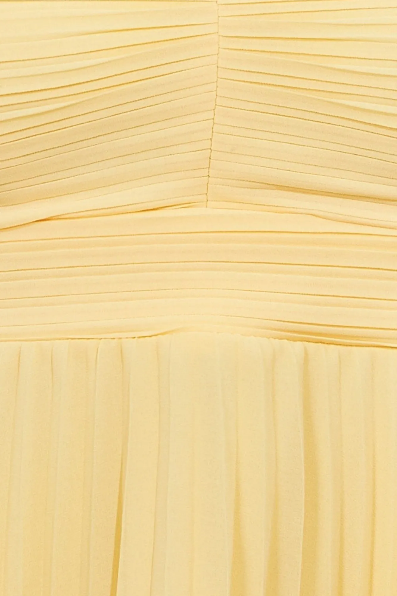 Midi Dresses^* Pleated Bandeau Bodice Chiffon Tiered Midi Yellow