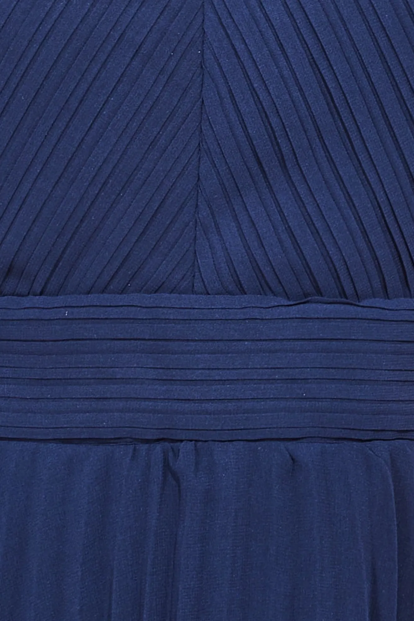 Midi Dresses^* Pleated Bodice Chiffon Tiered Midi Navy