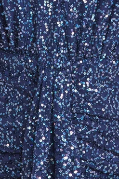 Maxi Dresses^* Plunge V-Neck Sequin Maxi Navy