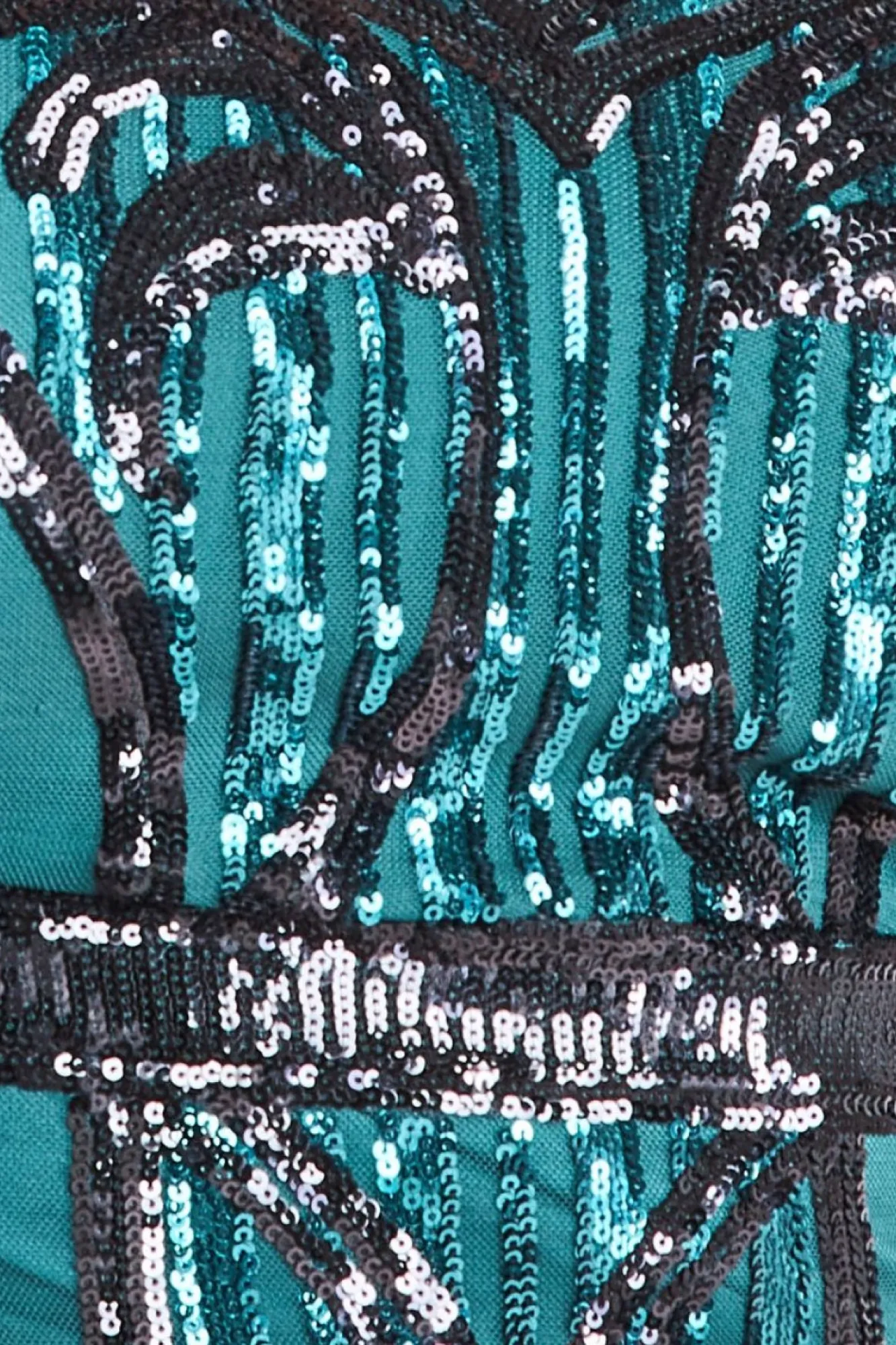 Midi Dresses^* Plus Sequin Mesh V Neck Midi Emerald