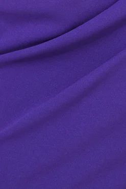 Midi Dresses^* Satin & Scuba Off The Shoulder Midi Dress Purple