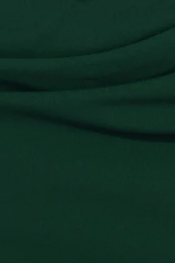 Midi Dresses^* Satin & Scuba Off The Shoulder Midi Dress Emerald