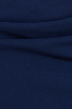 Midi Dresses^* Satin & Scuba Off The Shoulder Midi Dress Navy