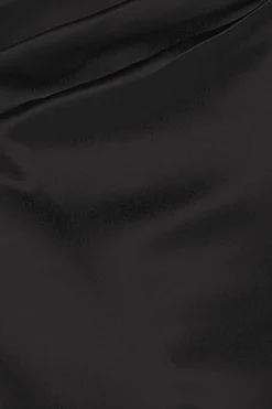 Maxi Dresses^* Satin Bandeau Maxi Dress Black