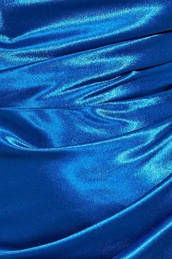Maxi Dresses^* Satin Bandeau Maxi Dress - Royal Blue Royalblue