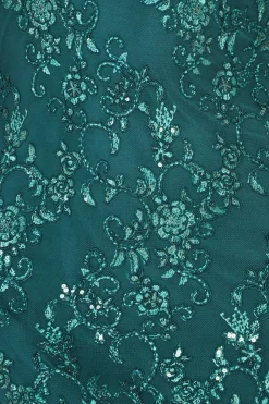 Midi Dresses^* Scallop Lace Midi Emerald