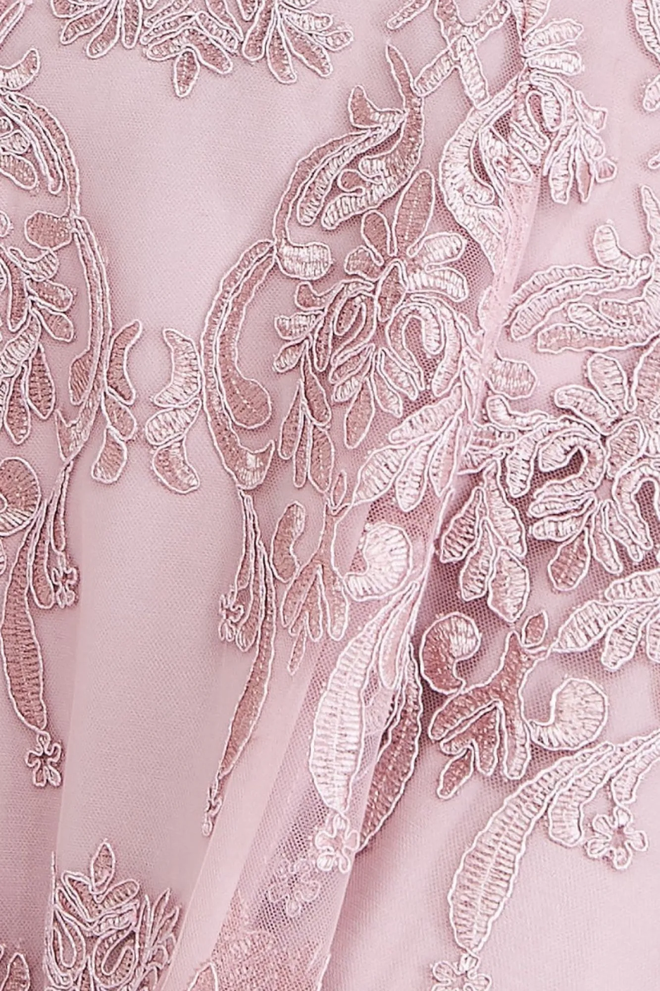 Midi Dresses^* Scalloped Lace Dipped Hem Midi Dress Blush