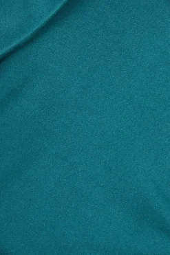 Maxi Dresses^* Scuba Crepe Pleated Bardot Maxi Emerald Green