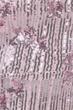 Midi Dresses^* Sequin And Feather Boobtube Midi Blush