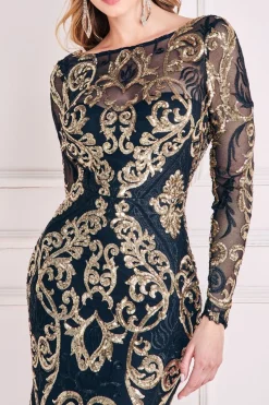 Maxi Dresses^* Sequin Cowl Back Maxi Black