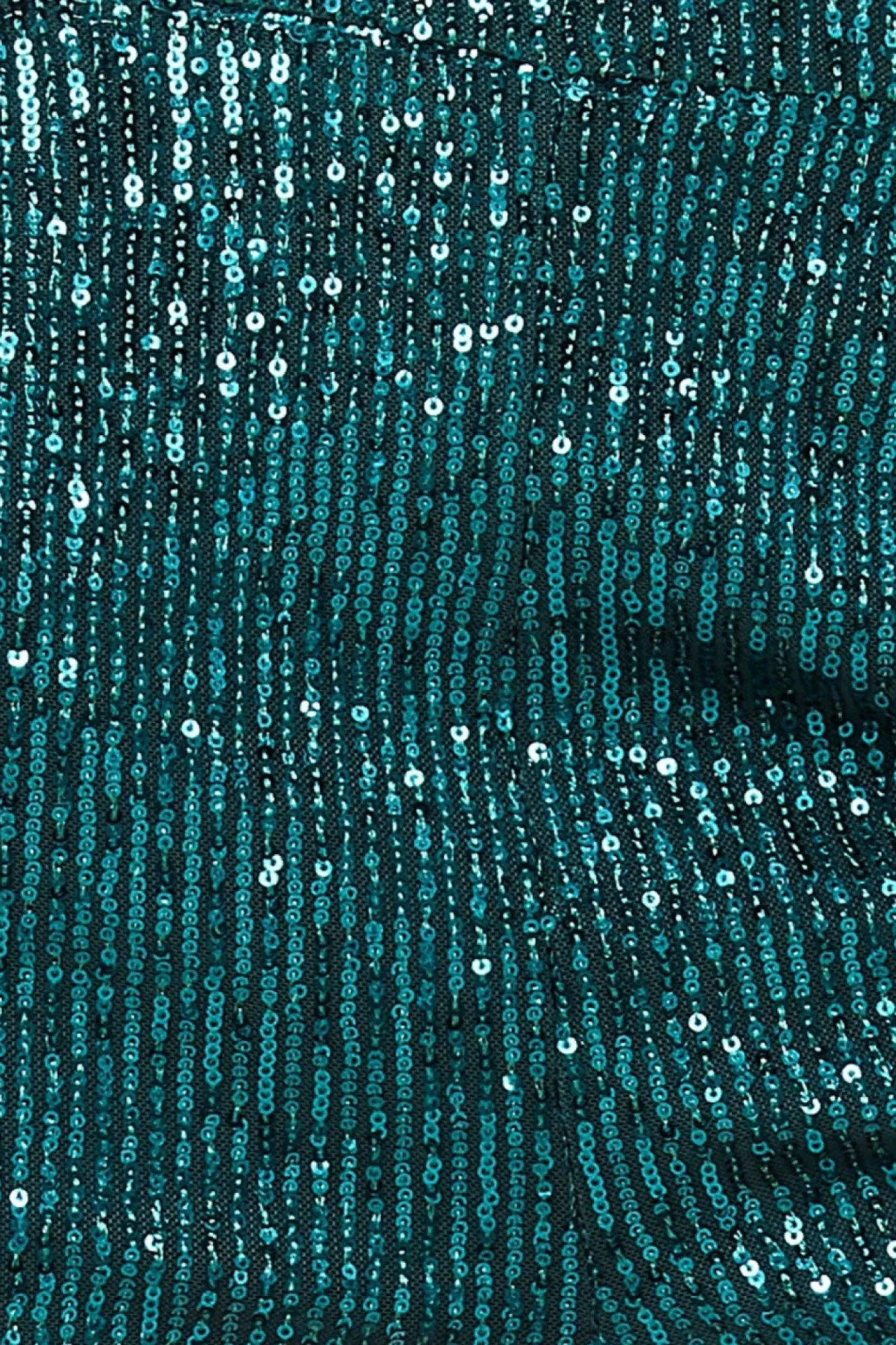 Trousers^* Sequin Cuffed Ankle Trouser Emerald