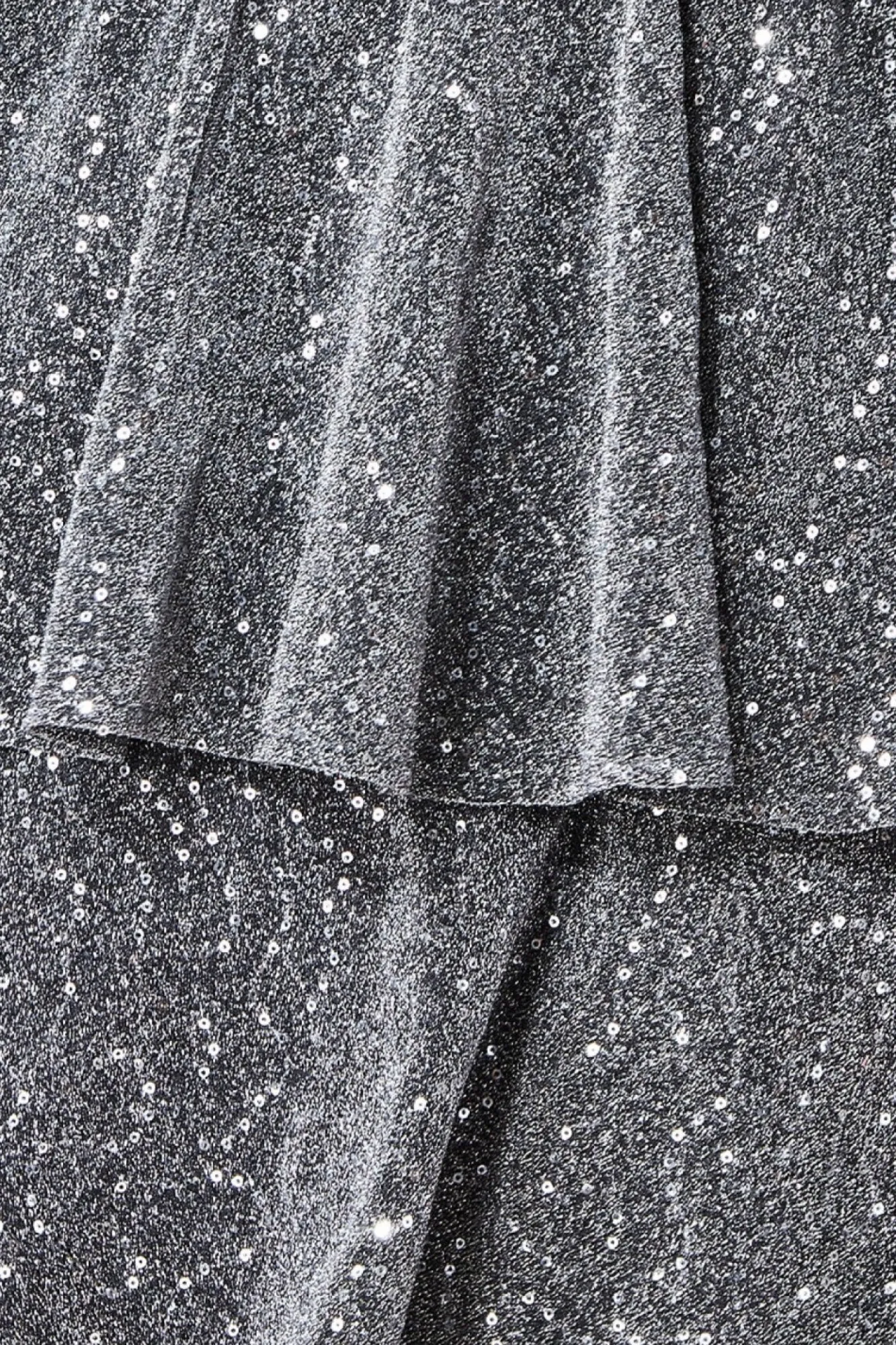 Midi Dresses^* Sequin Lurex Tiered Midi Dress Silver