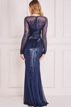 Maxi Dresses^* Shooting Star Sequin Maxi Navy