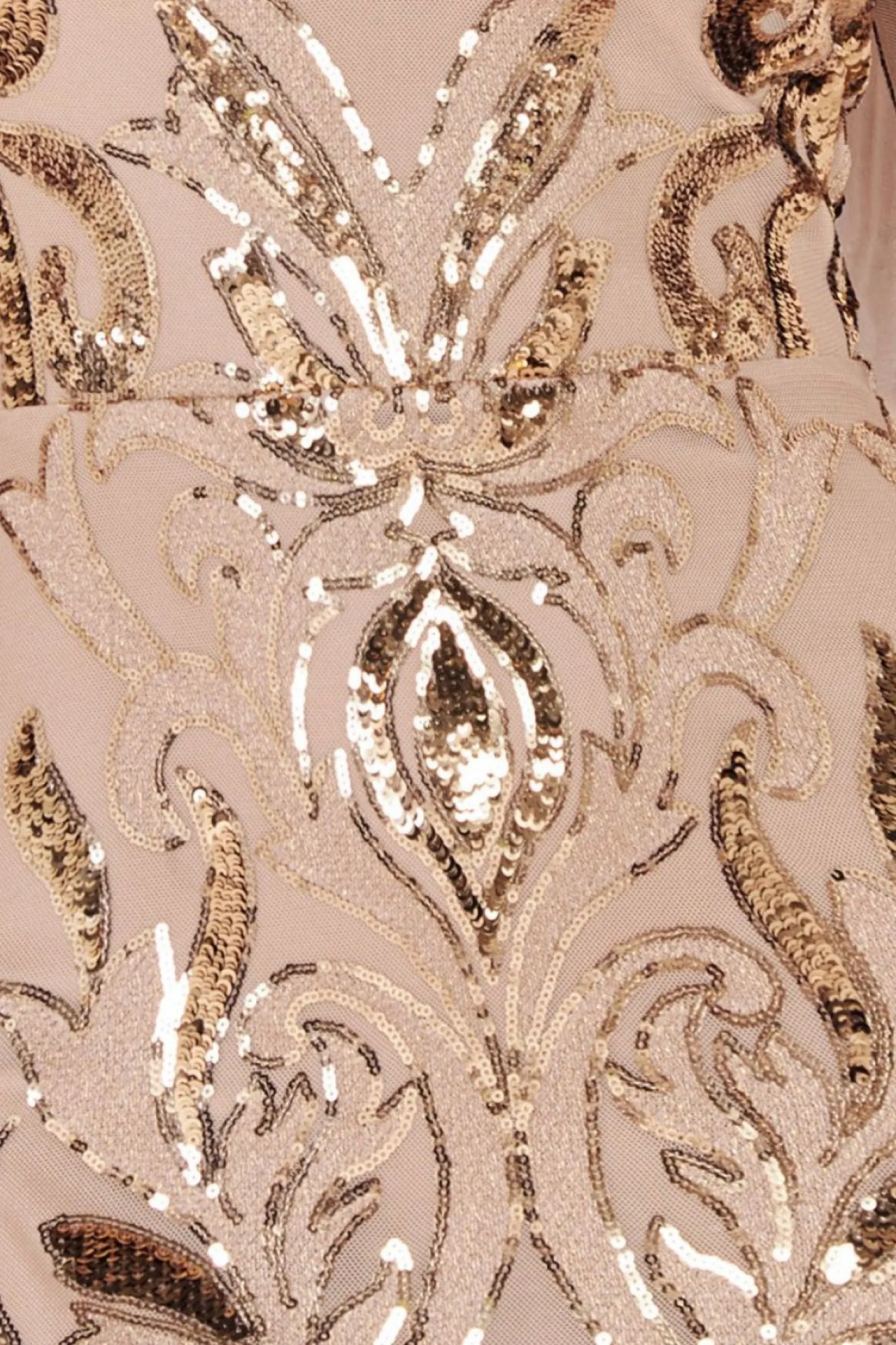 Midi Dresses^* Square Neck Scalloped Lace Midi Champagne