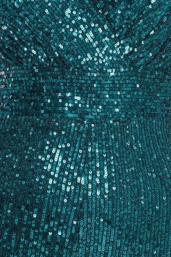 Jumpsuits^* Stripe Sequin Jumpsuit Emerald