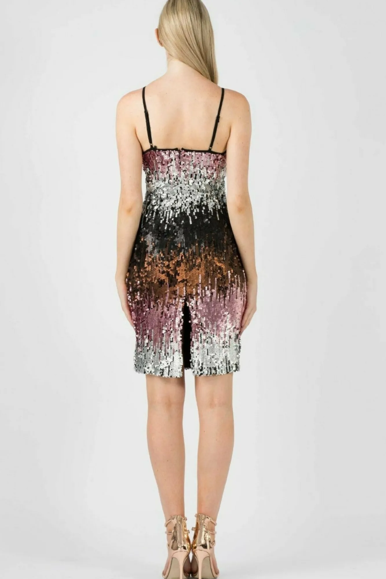 Mini Dresses^Aftershock London Ombre Sequin Midi Dress Multicolor