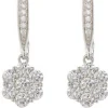 Jewellery^Cachet London Abby Cz Earrings Platinum Plated Silver