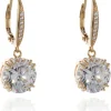 Jewellery^Cachet London Bailey Cz Drop Earrings 18Ct Plated Gold