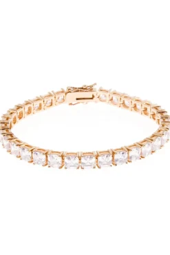 Jewellery^Cachet London Cachet Adele Tennis Bracelet Cz Plated Gold
