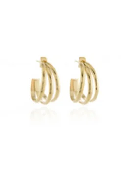 Jewellery^Cachet London Cachet Gabby Hoop Earrings Plated In Gold