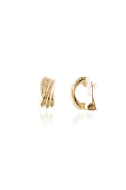 Jewellery^Cachet London Cachet Meadow Clip-On Earrings Gold
