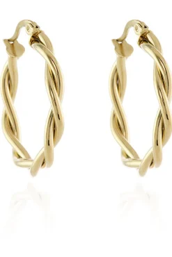 Jewellery^Cachet London Cachet Olena Hoop Earrings Plated In Gold