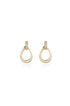 Jewellery^Cachet London Cachet Qiao Earrings 18Ct Plated Gold