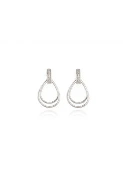 Jewellery^Cachet London Cachet Qiao Drop Earrings Platinum Plated Silver